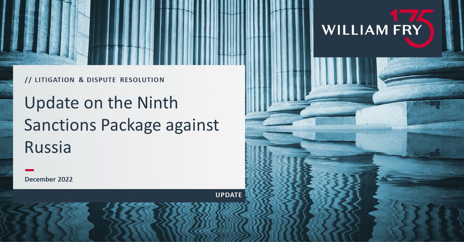 Update on the Ninth Sanctions Package