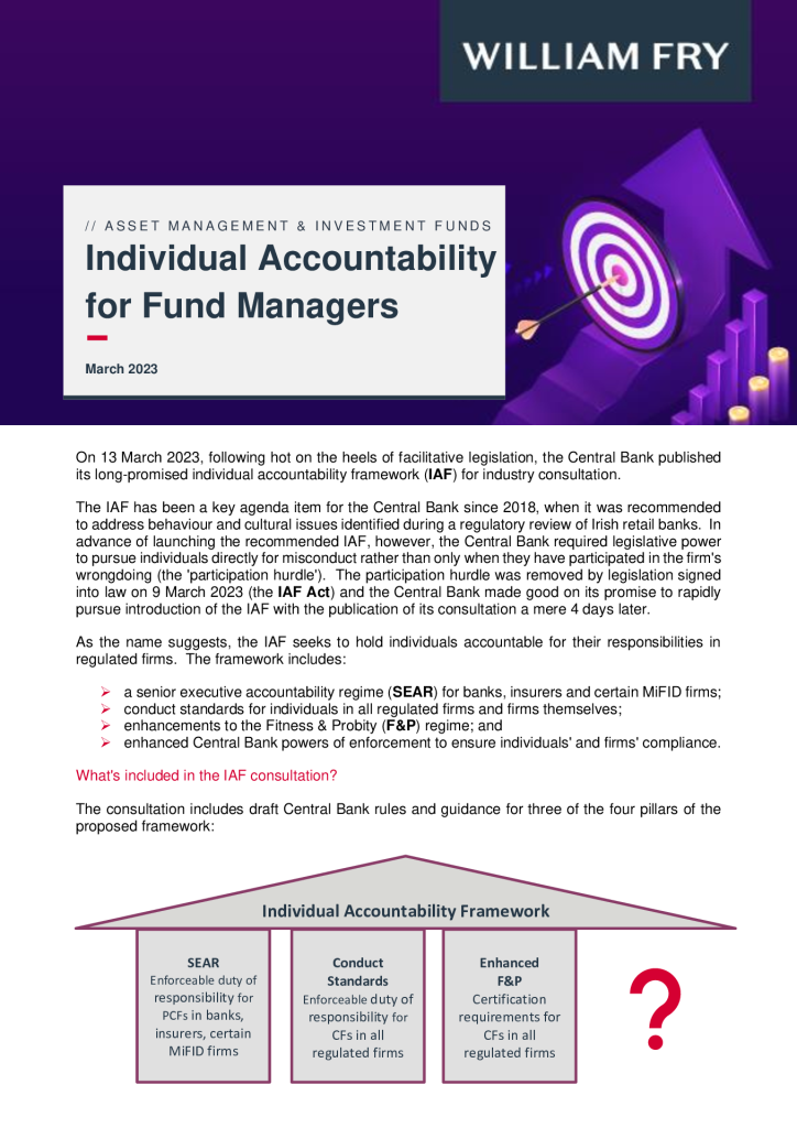 Individual Accountability for Fund Managers