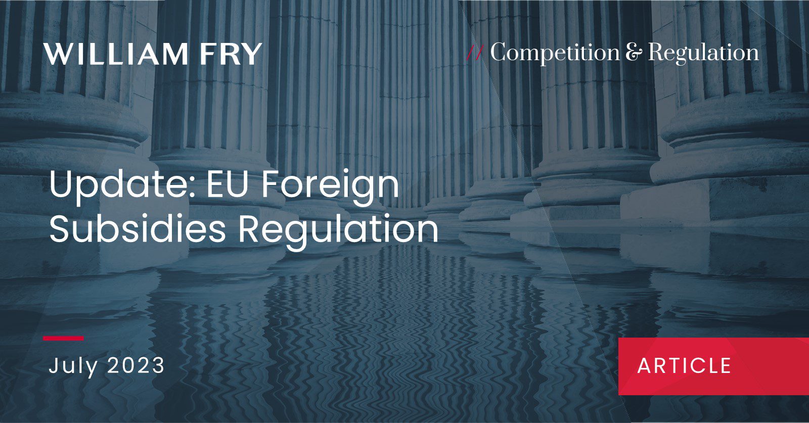 Update: EU Foreign Subsidies Regulation