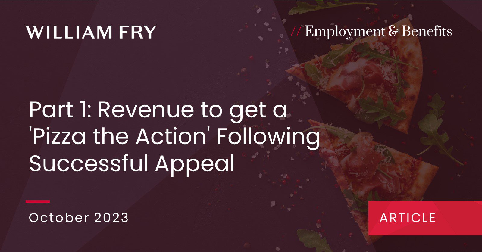Part 1: Revenue to get a 'Pizza the Action' Following Successful Appeal