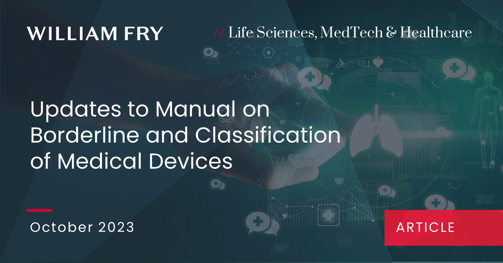 Updates to Manual on Borderline and Classification of Medical Devices