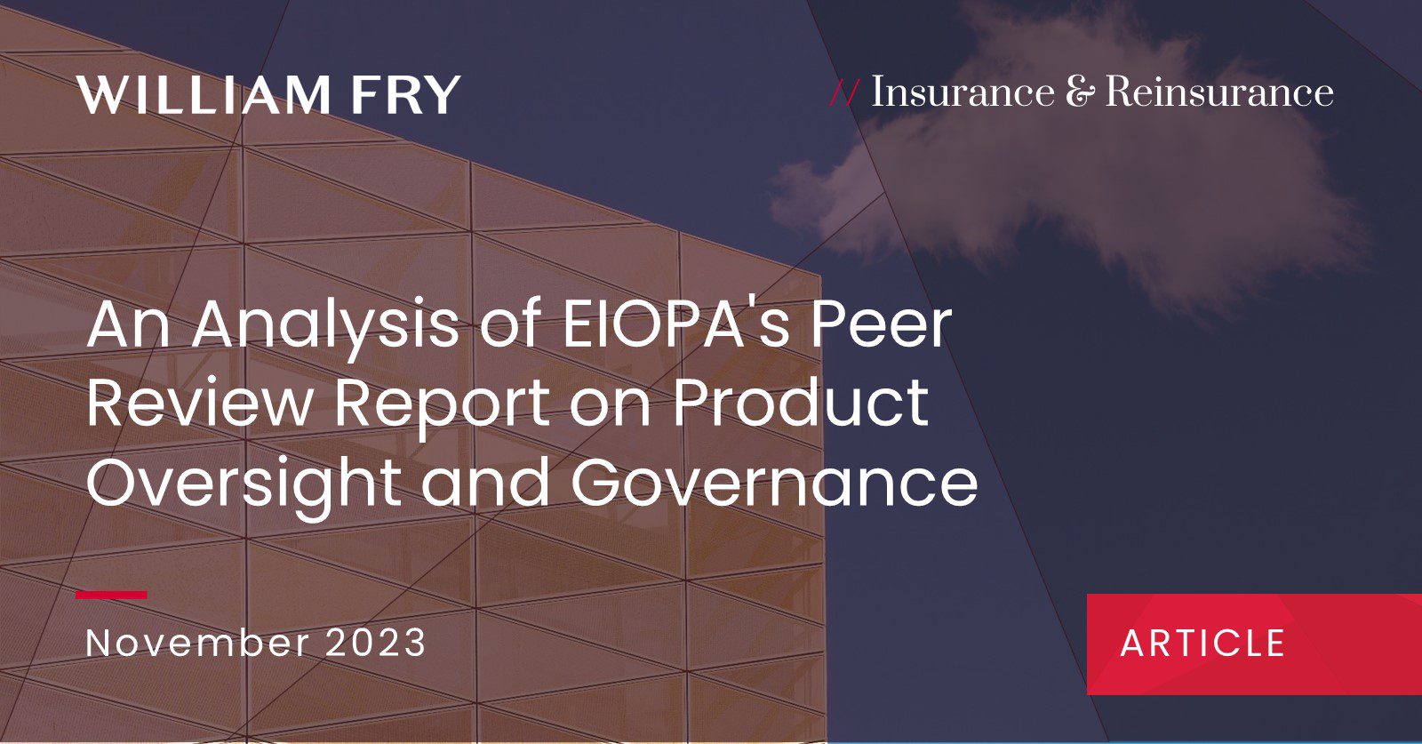 An Analysis of EIOPA's Peer Review Report on Product Oversight and Governance