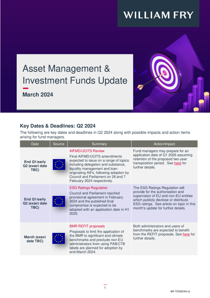 Asset Management Investment Funds Update - March 2024(72536334.1)