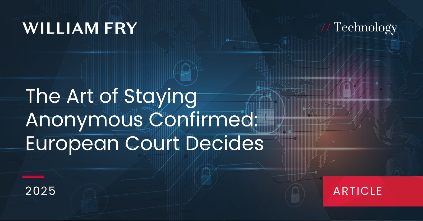 The Art of Staying Anonymous Confirmed European Court Decides