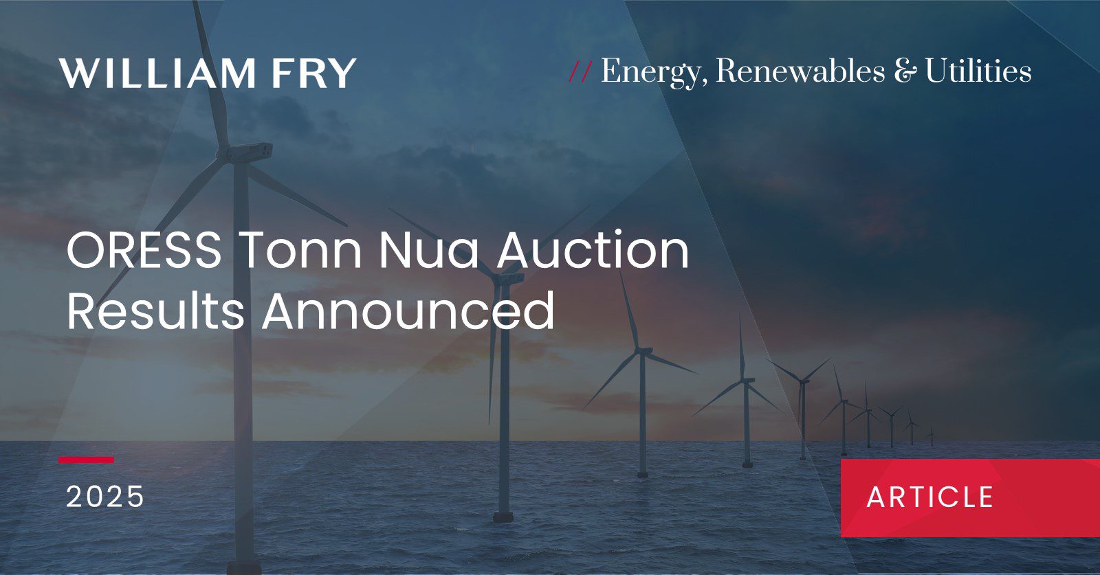 ORESS Tonn Nua Auction Results Announced