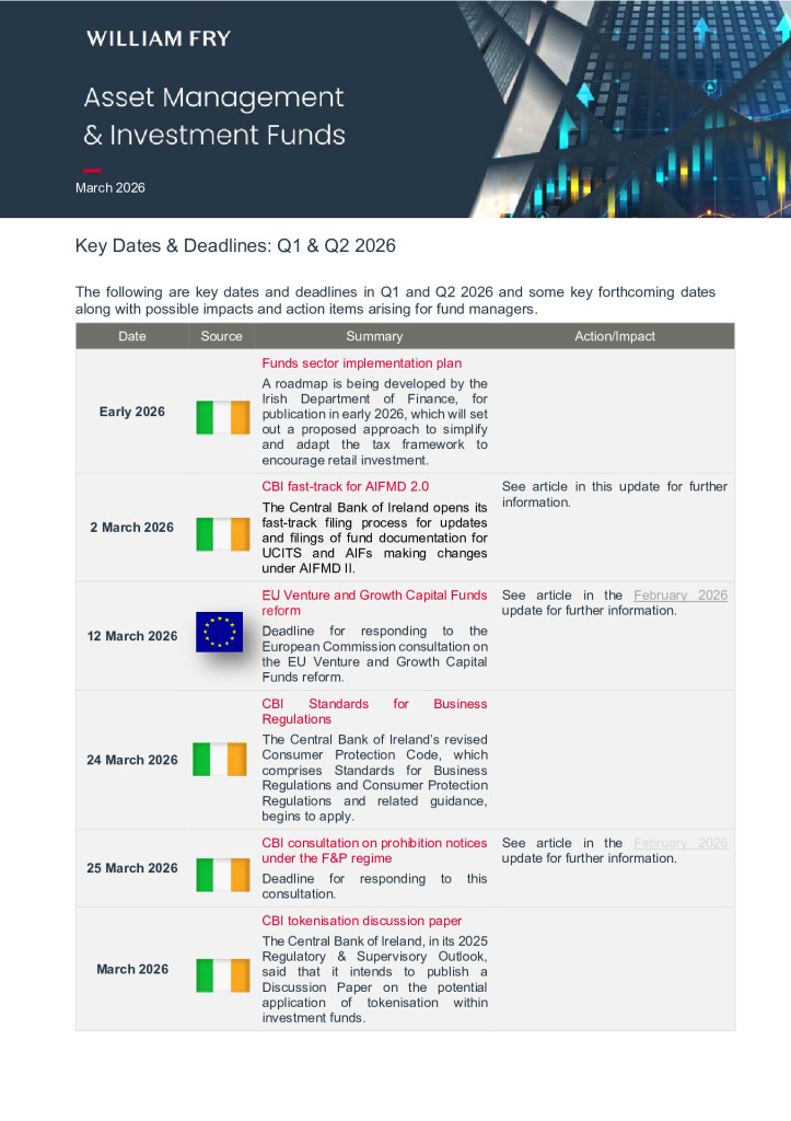Funds Focus - March 26 - William Fry